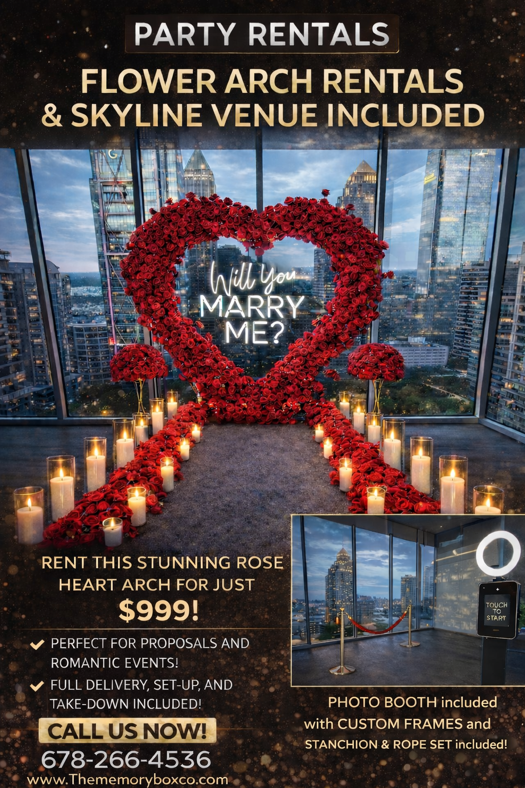 Flower Arch Rental /Proposal /Vow Renewal / Set-up