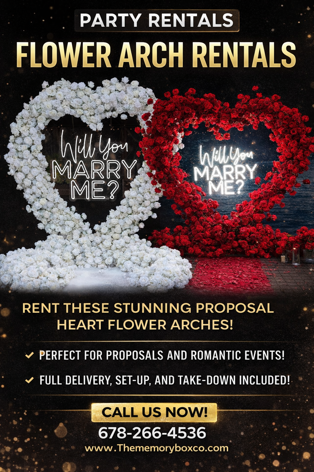 Flower Arch Rental /Proposal /Vow Renewal / Set-up