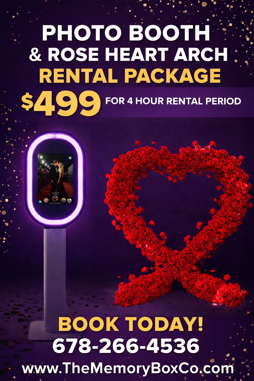 Arch & Photo Booth Rental Package